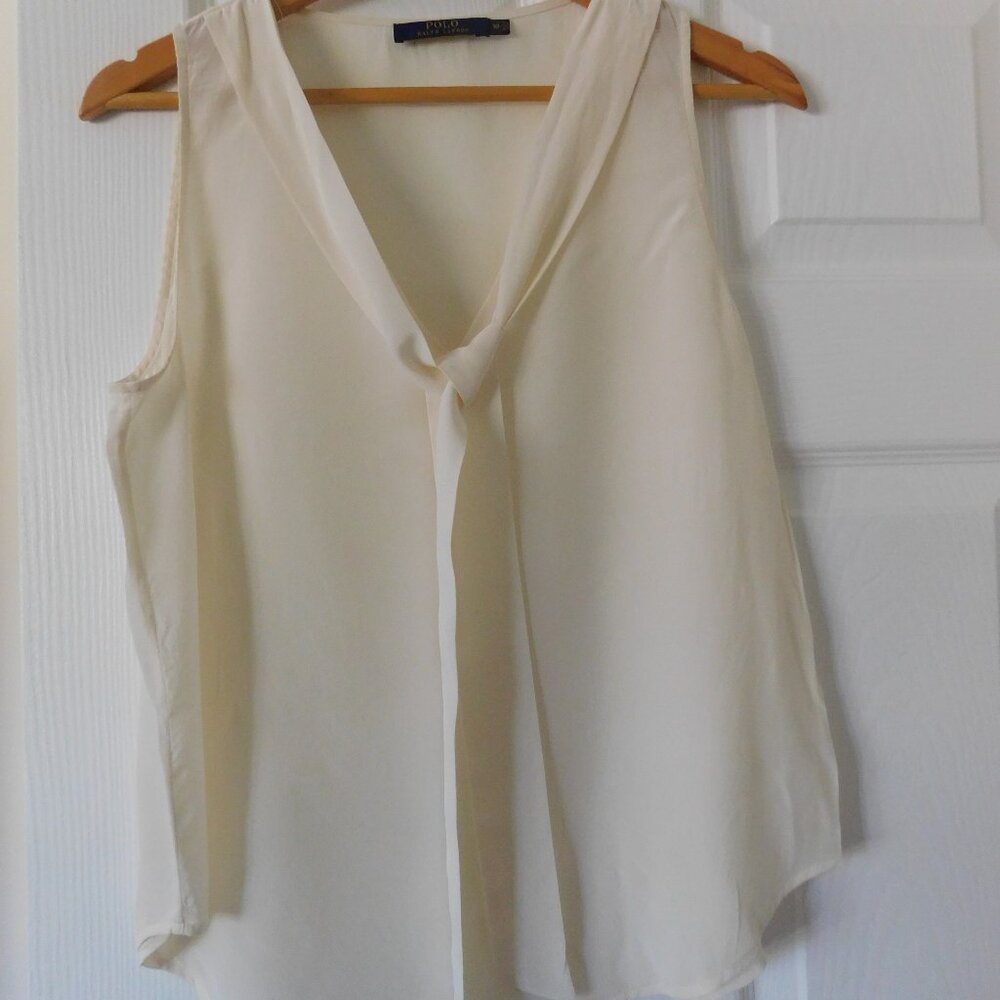 Polo by Ralph Lauren 100% Silk Sleeveless Blouse